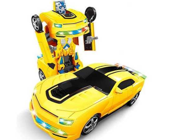 Battery Operated Automatic Robot Transform Car Toy