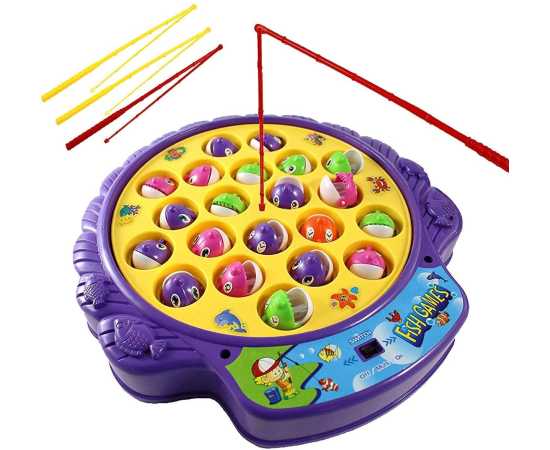 Fishing Game Toy Set with Rotating Board