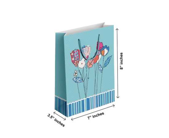 Pack Of 6 - Classic Quality Xxxs Size Gift Bag For Gifting - (TCR_037)