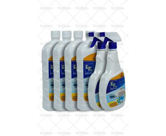EasyPrez Speed Ironing Starch Spray Economy Pack - Pack of 6 (750ml +1000ml)