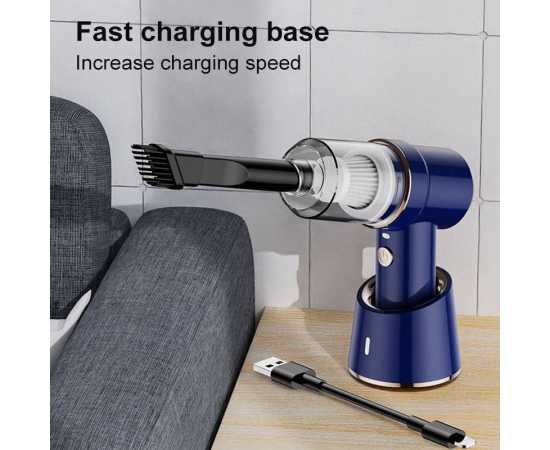 High Suction 2 In 1 Car Vacuum Cleaner With Wireless Charging