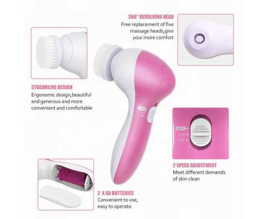 5 In 1 Electric Face Facial Cleaner