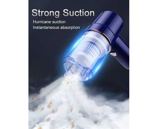 High Suction 2 In 1 Car Vacuum Cleaner With Wireless Charging