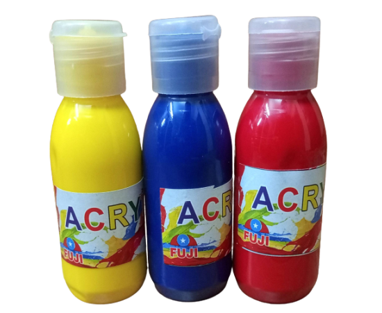 Pack of 5 - Acrylic Color Paints 75 ml Bottle