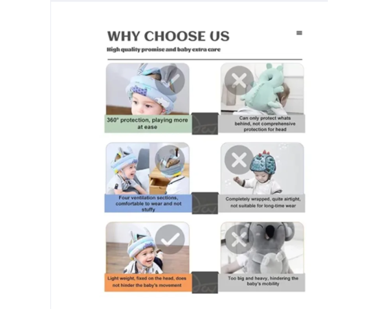 Baby Safety Helmet Head Protection Headgear