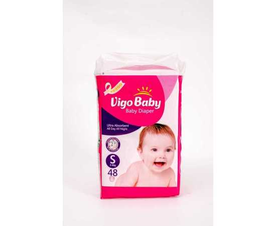Vigo Diaper (S/3-6kg/2) Eco Pack 48's