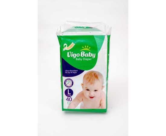 Vigo Diaper (L /7-15kg/4) Eco Pack 40's