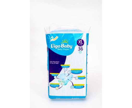 Vigo Diaper (XL/15-17kg/5) Eco Pack 36's