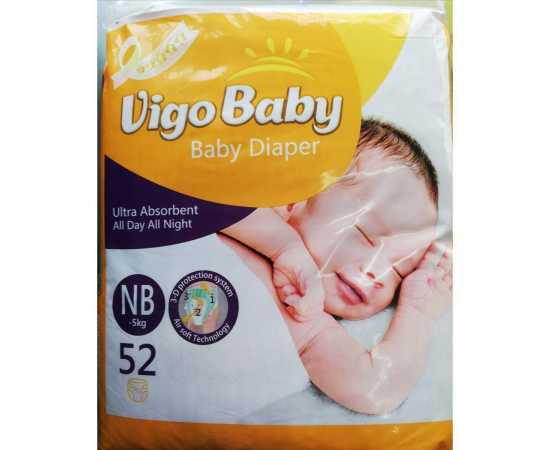 Vigo Diapers (NB/5kg/1) Eco Pack 52's