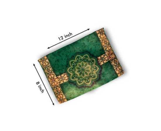 Zamzam Zarqun Green Lentreen Quran Pak Cover - 1 Piece