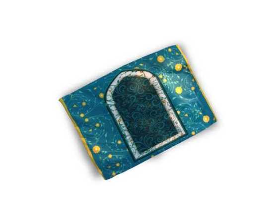 Zamzam Zarqun Green Blooms Quran Pak Cover - 1 Piece