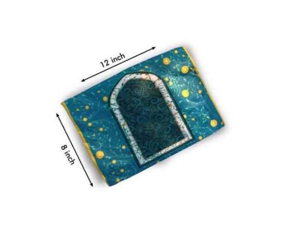 Zamzam Zarqun Green Blooms Quran Pak Cover - 1 Piece