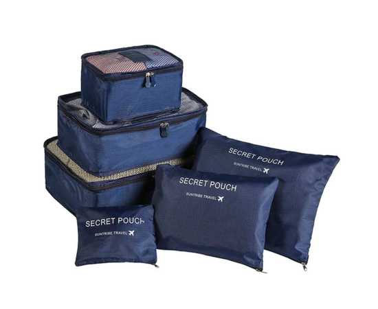6 Pcs Travel Bags Clothing Underwear Shoes Packing Organizer