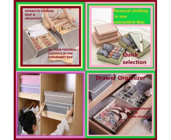 17 Grid Underwear & Socks Clothes Organizer - 1 Piece