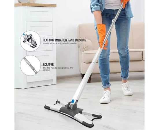 X-Type Microfiber Squeezing Twist Mop