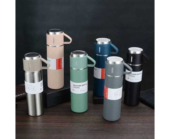 Vacuum Flask Stainless Steel Drinking Thermos Set - 500ml