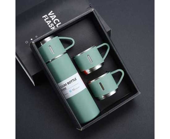 Vacuum Flask Stainless Steel Drinking Thermos Set - 500ml