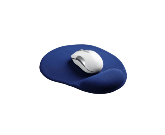 Mouse Pad with Gel Wrist Support - Blue