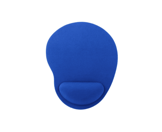 Mouse Pad with Gel Wrist Support - Blue