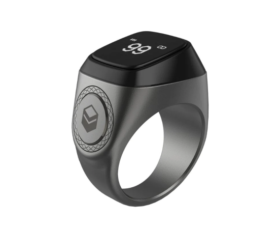 2022 iQibla Zikr 1 Tasbih Smart Ring for Muslims - Green