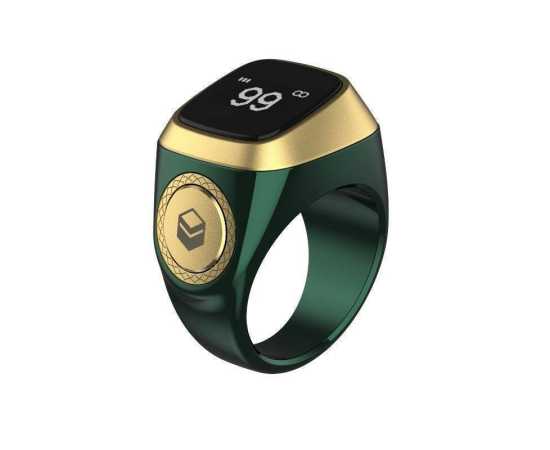 Smart Tasbih Ring, Zikr Lite For Muslims Tally Tasbeeh - Black