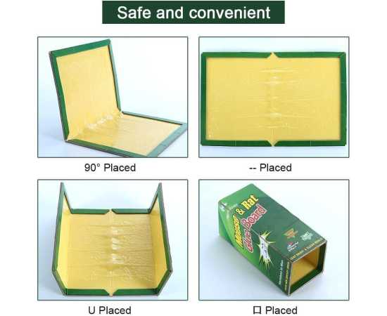 Large Mouse Rat Glue Trap Rat Book with FREE Gloves