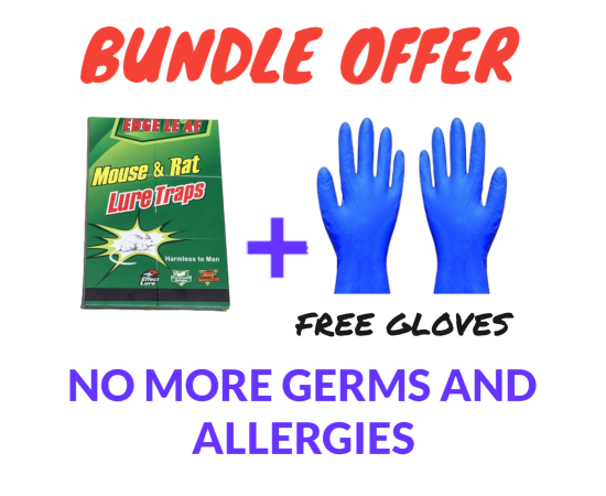 Large Mouse Rat Glue Trap Rat Book with FREE Gloves