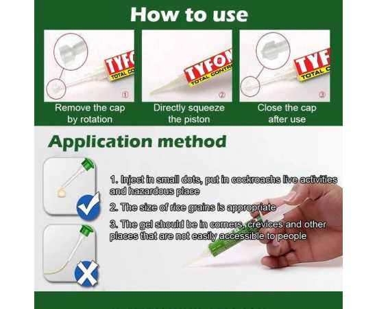Triple Action Magic Cockroach killer Gel