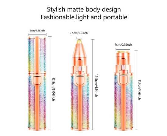 2 in 1 Rechargeable Flawless eyebrow trimmer