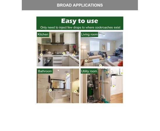 Pack of 3 Triple Action Magic Cockroach killer Gel