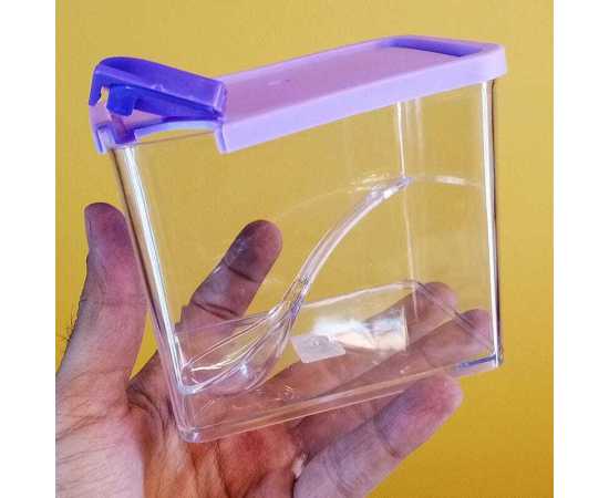 Novel Small Air-Tight Plastic Pocket Jar 150g Capacity - Pack of 2