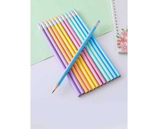 Macaron Wood Sketching & Drawing Pencil With Eraser - Pack of 100 PCS