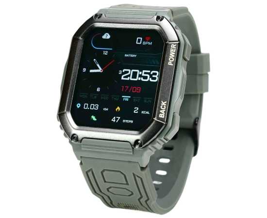 Saga Military Sports Smart Watch With 1.8 Inch Display For Men & Women