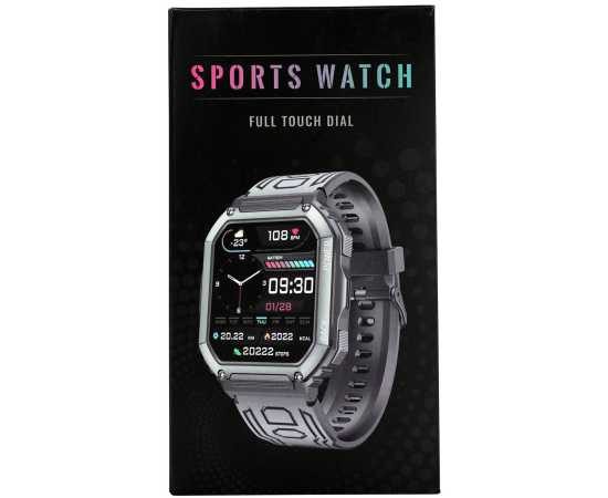 Saga Military Sports Smart Watch With 1.8 Inch Display For Men & Women