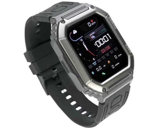 Saga Military Sports Smart Watch With 1.8 Inch Display For Men & Women