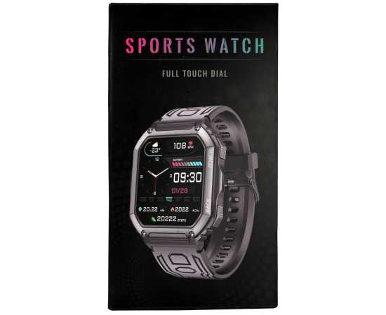 Saga Military Sports Smart Watch With 1.8 Inch Display For Men & Women