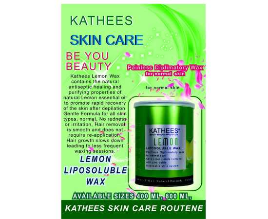 Kathees Lemon Liposoluble Wax - 800ml