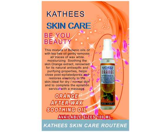 Kathees Orange  After Wax Soothing Oil - 100ml