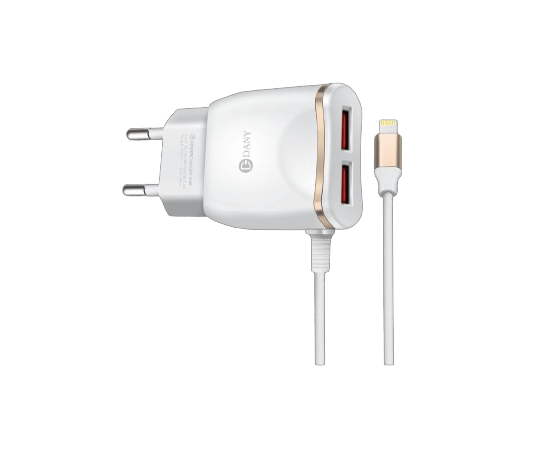Dany Fast Charging Charger With Cable For Android Phones - White