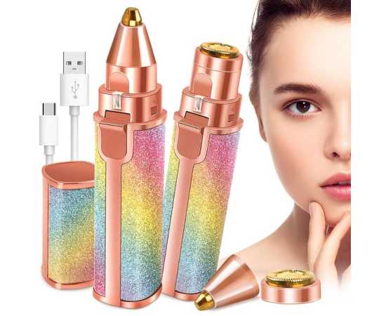Built-In Light 2 In 1 Eyebrow Trimmer For Women