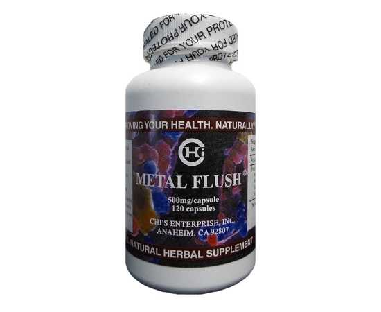 Metal Flush Herbal Supplement 500mg - 120 Capsules