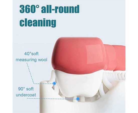 Set of 2 U-Shaped Children's Toothbrush