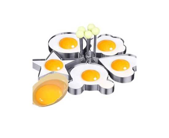 Egg Molds Stainless Steel Set For Kitchen - (Pack Of 4)