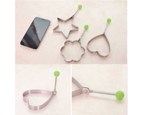 Egg Molds Stainless Steel Set For Kitchen - (Pack Of 4) Egg Molds Stainless Steel Set For Kitchen - (Pack Of 4)