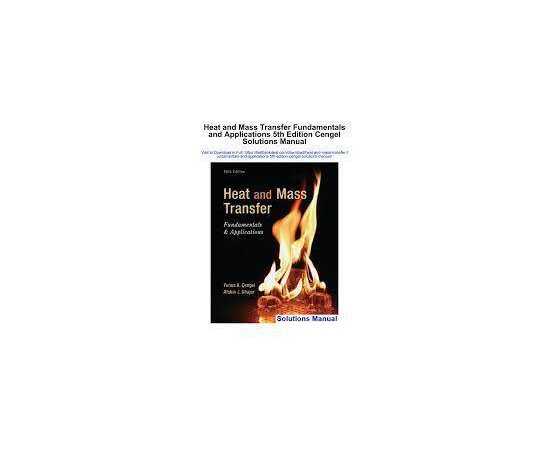 Heat And Mass Trasnfer Fundamentals & Applications 5/E (HB)