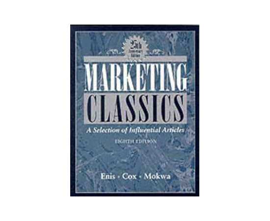 Marketing Classics: A Selection Of Influential Articles 8/E (PB)