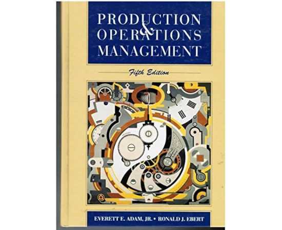 Production And Operation Management 4/E