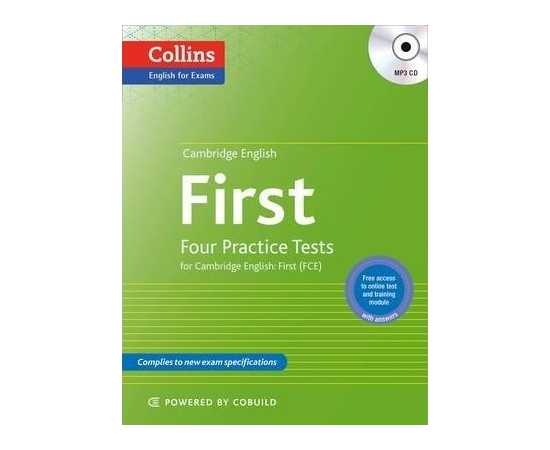 Collins English For Exams Cambridge English First Four Practice Tests + Cd (PB)