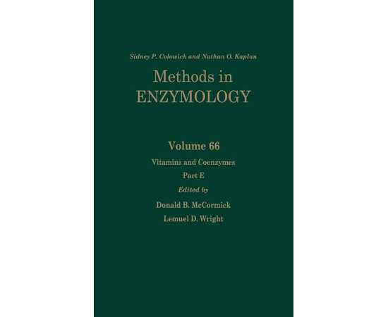 Methods In Enzymology Vol 66 Vitamins And Coenzymes Part E (HB)
