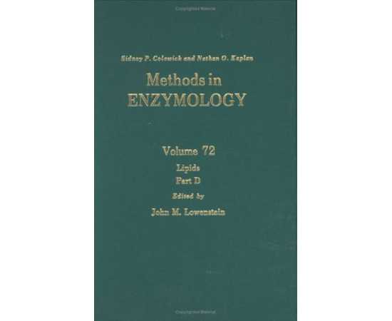 Methods In Enzymology Vol 72 Lipids Part D (HB)